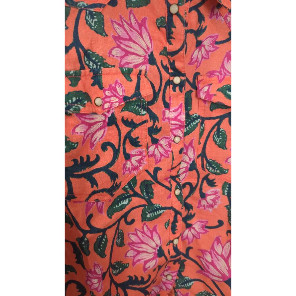 NWOT Sundance Willow Floral Linen Shirt - Picture 5 of 6